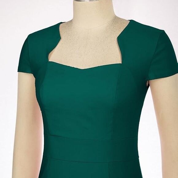 GRACE KARIN Womens Elegant Cap Sleeve Mermaid Cocktail Bodycon Sz M Classic - Picture 12 of 12